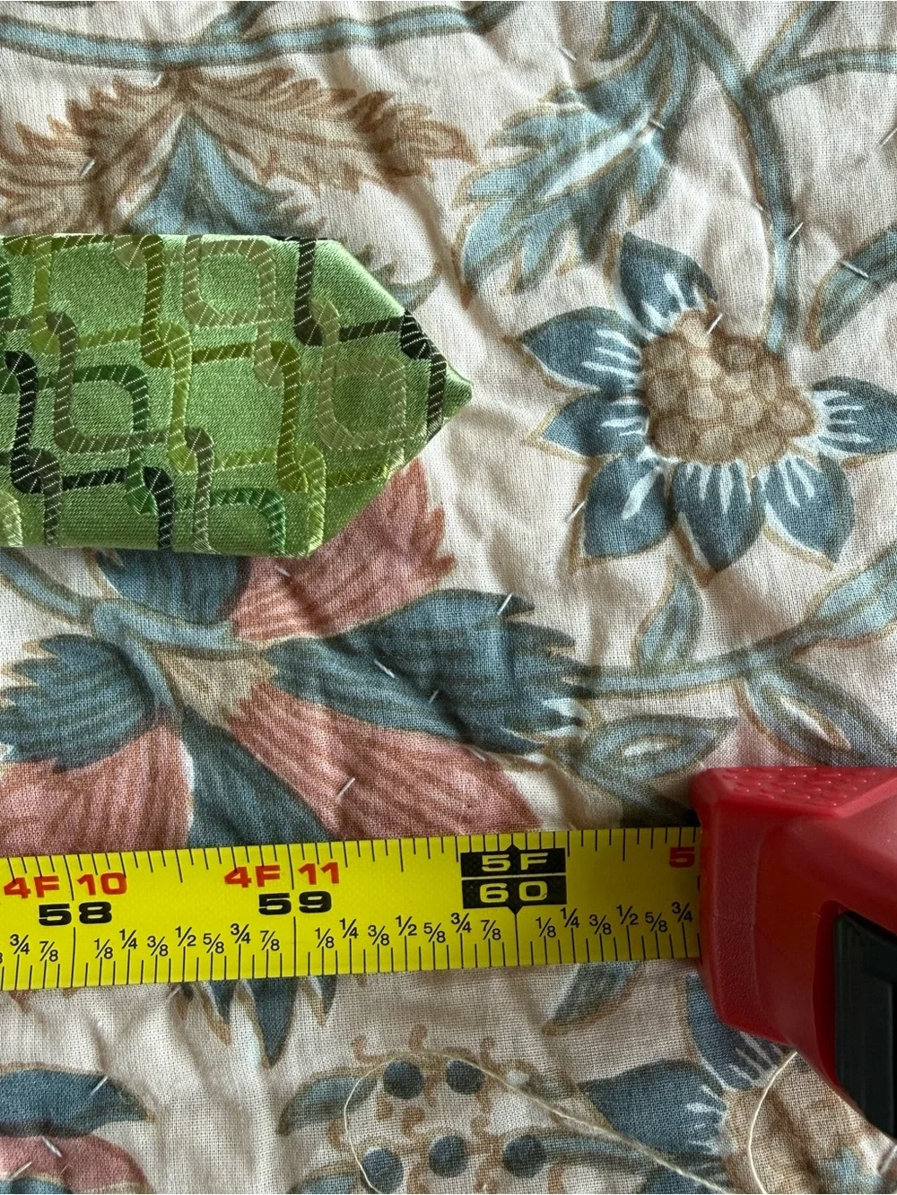 Umberto Frasi 100% Silk Green Geometric Jacquard Tie Handmade Men's Necktie